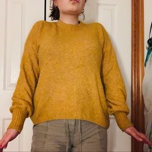 Mustard Sweater Oversized H&M
